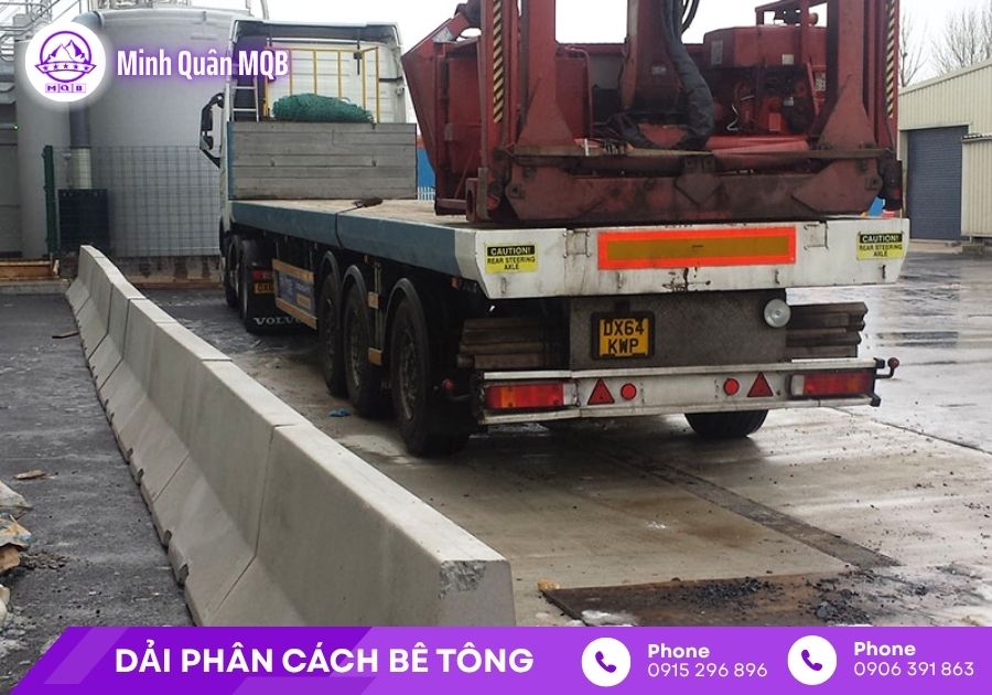 Dải phân cách đúc sẵn chuẩn di động