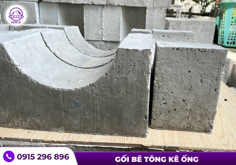 Hướng dẫn bố trí gối bê tông kê ống hợp lý 3 Gối bê tông kê ống