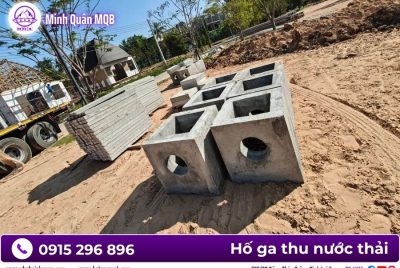 Hố thu nước bằng bê tông D800