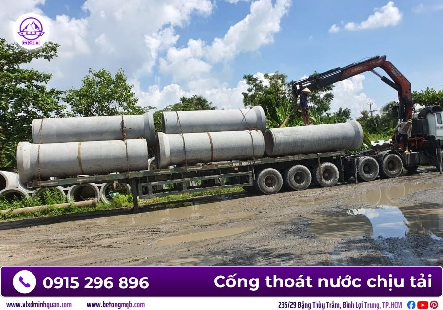 Lắp đặt cống ly tâm chịu tải 4m