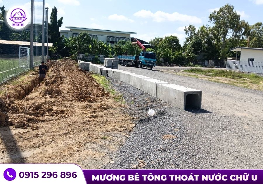 Làm sao kéo dài tuổi thọ mương hở bê tông cốt thép? 3 Mương bê tông cốt thép chữ U tại Miền Nam