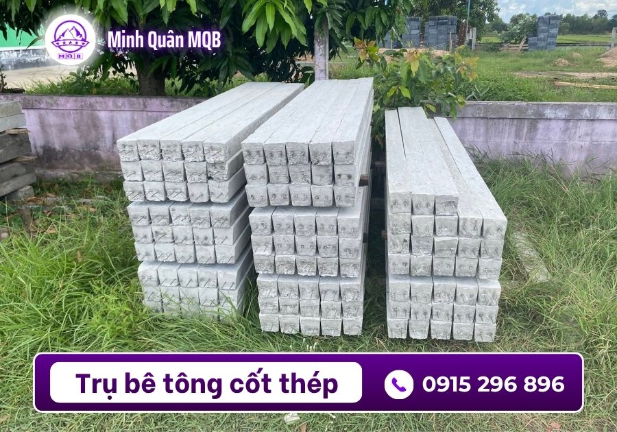 Giảm thời gian lắp dựng với trụ hàng rào 2500mm đúc sẵn 4 Trụ hàng rào 2500mm đúc sẵn