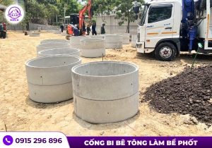 Vòng bê tông làm bể phốt