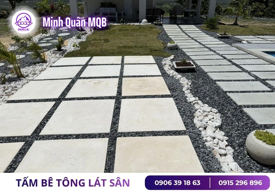 Bê Tông Lót Đường Đi Hay Gạch Lát: Nên Chọn Giải Pháp Nào? 3 be tong lot duong di san vuon
