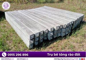 Cách lắp đặt trụ bê tông