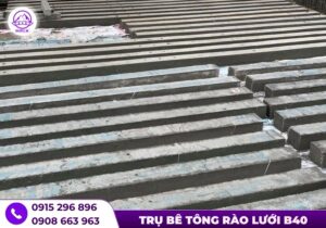 Cột xi măng đúc sẵn