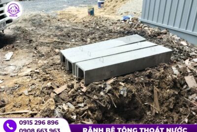 Giá rãnh bê tông dài 2m đúc sẵn