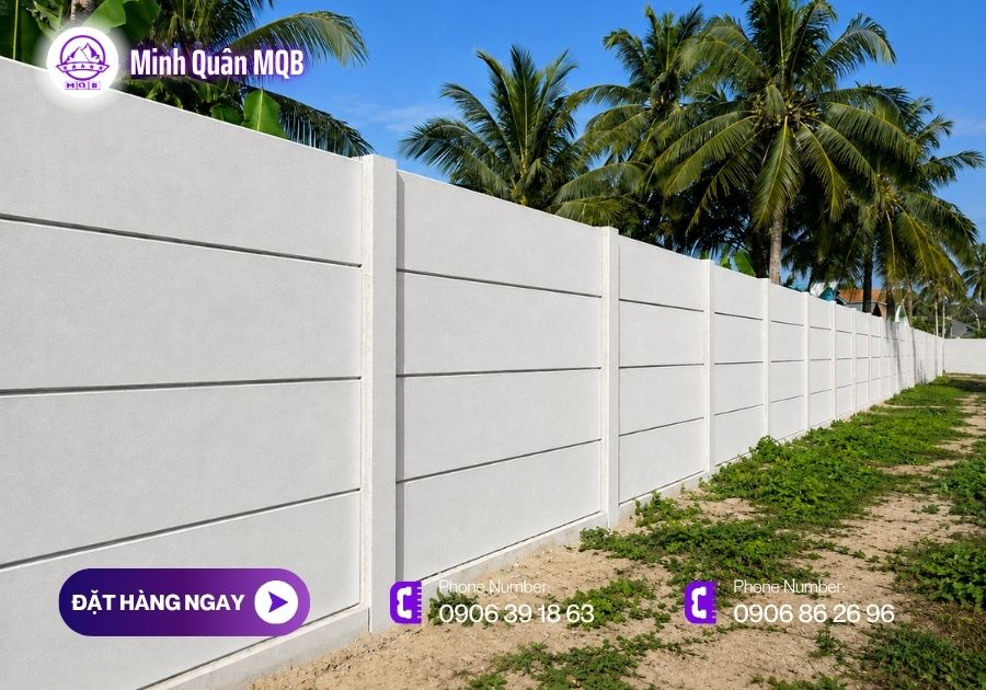 Hàng rào bê tông đúc sẵn MQB
