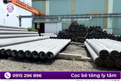 Cọc ly tâm D400 dự ứng lực