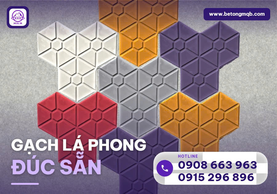 Gạch lá phong đúc sẵn