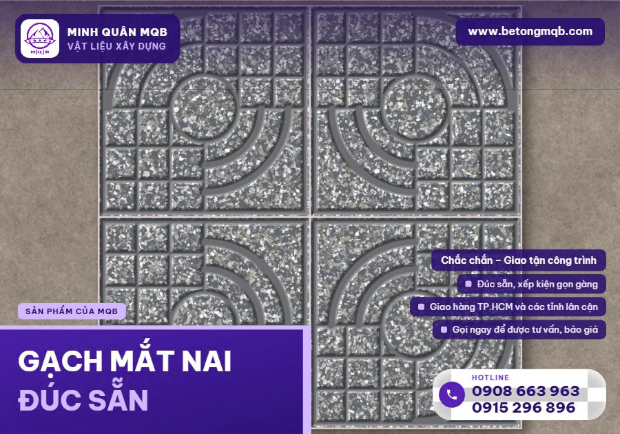 Gạch Mắt Nai Dùng Lát Sân Nhà Xưởng Có Được Không? 5 Gạch mắt nai tại HCM