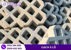 Gạch trồng cỏ 5 lỗ