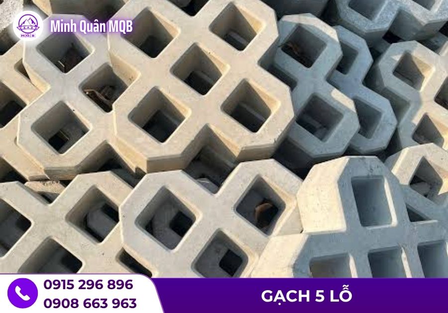 Gạch trồng cỏ 5 lỗ giúp giảm nhiệt vào mùa hè 2 Gạch trồng cỏ 5 lỗ