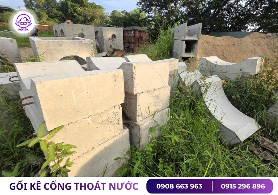 Báo giá gối kê cống D300 tại xưởng Minh Quân MQB 13 gia goi ke cong D300 moi nhat