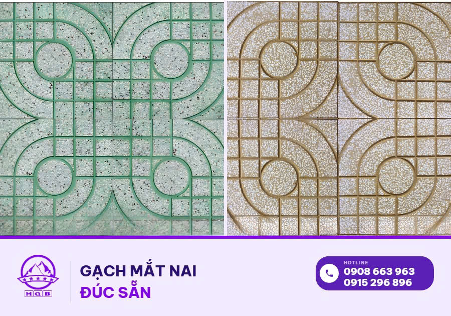 Gạch Mắt Nai Dùng Lát Sân Nhà Xưởng Có Được Không? 4 lắp ghép gạch mắt nai