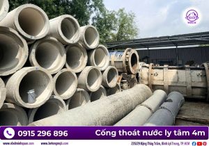 Ống cống bê tông ly tâm cốt thép