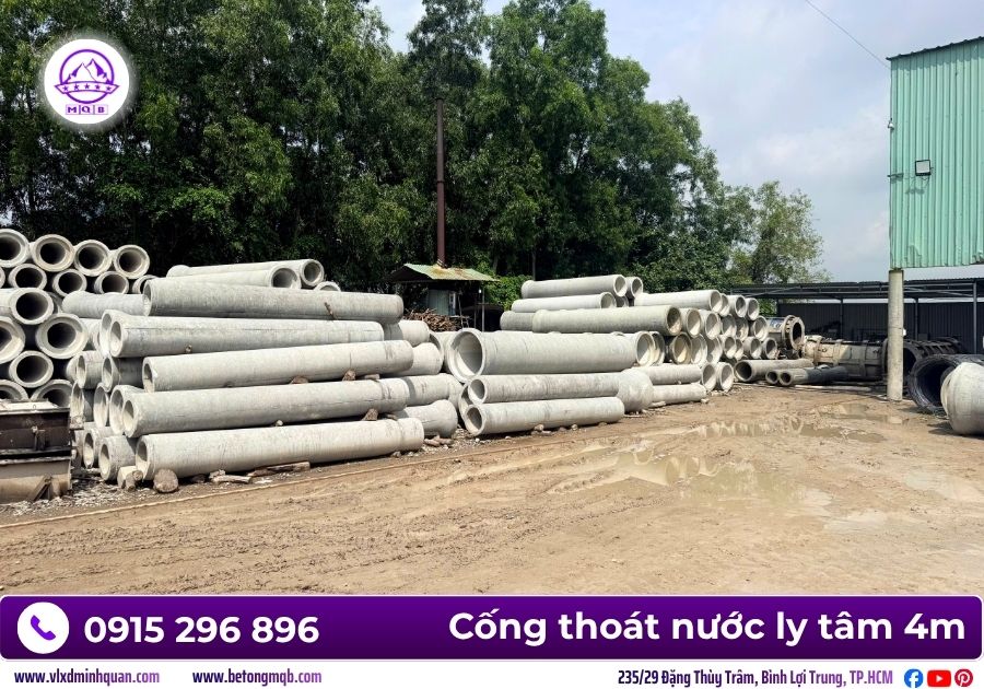Ống cống bê tông ly tâm cốt thép thoát nước