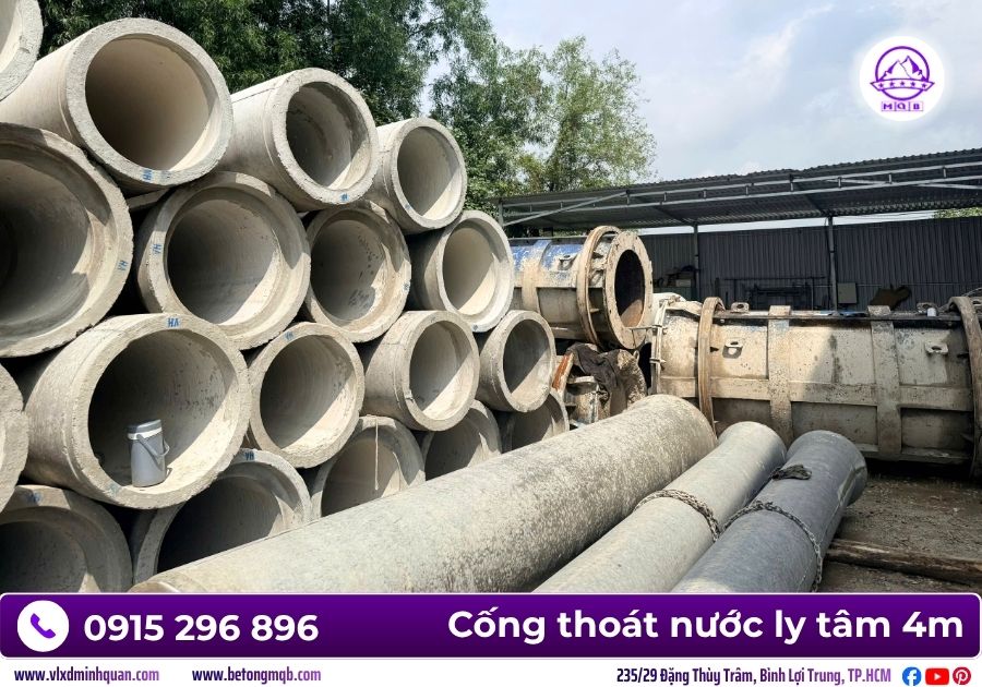 Ống cống bê tông ly tâm cốt thép