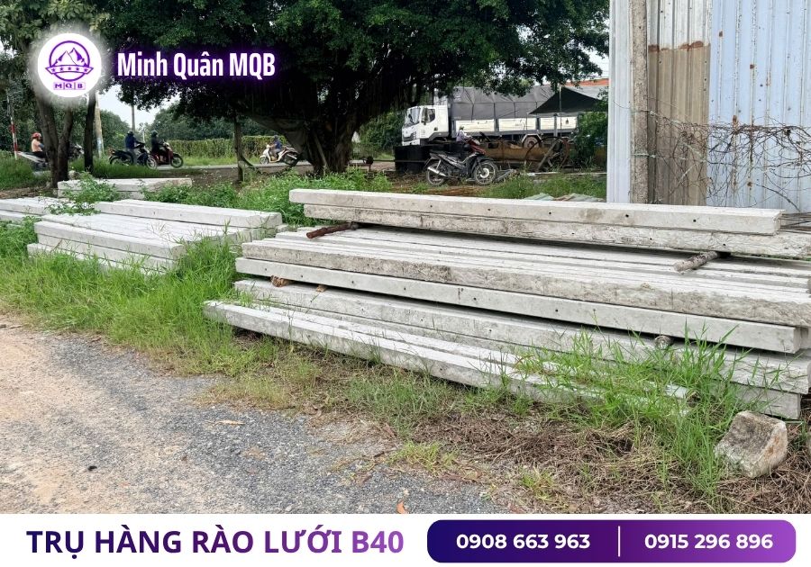 Một số quy cách trụ bê tông tại xưởng Minh Quân MQB 12 quy cach tru be tong duc san