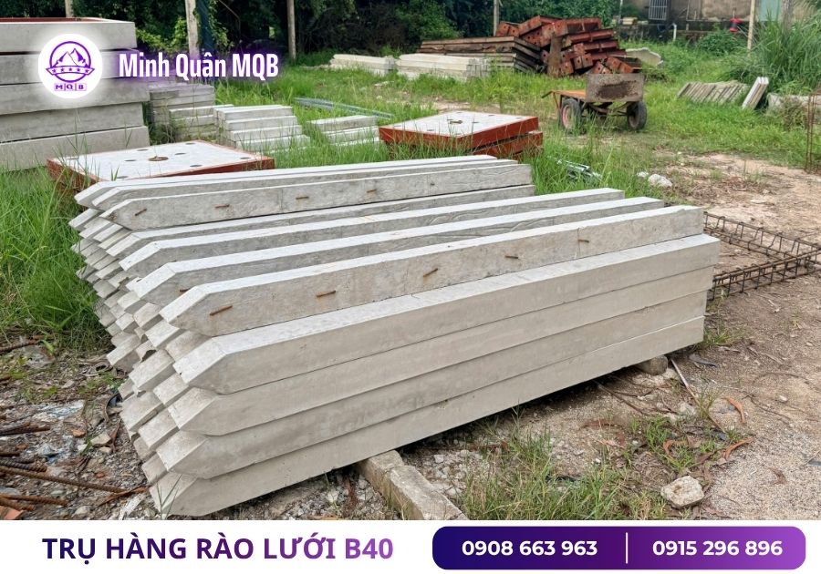 Một số quy cách trụ bê tông tại xưởng Minh Quân MQB 13 quy cach tru be tong minh quan mqb