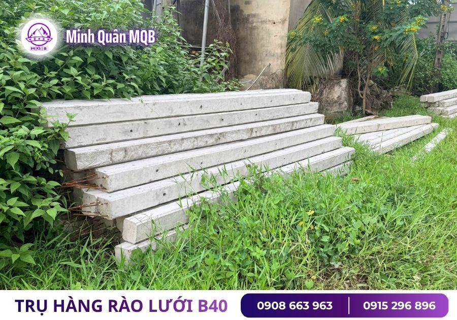 Một số quy cách trụ bê tông tại xưởng Minh Quân MQB 1 Quy cách trụ bê tông