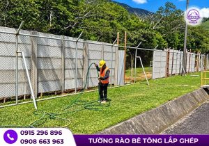 Tấm bê tông làm hàng rào