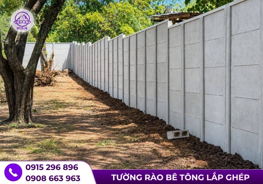 Tấm bê tông làm hàng rào có thể rút ngắn những công đoạn nào tại công trường 5 Tấm bê tông làm hàng rào lắp ghép